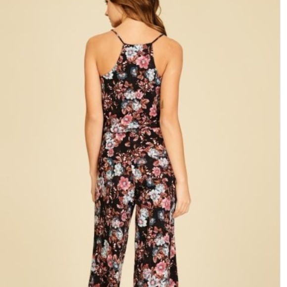 Knit jumspuit with floral print - Picture 5 of 8